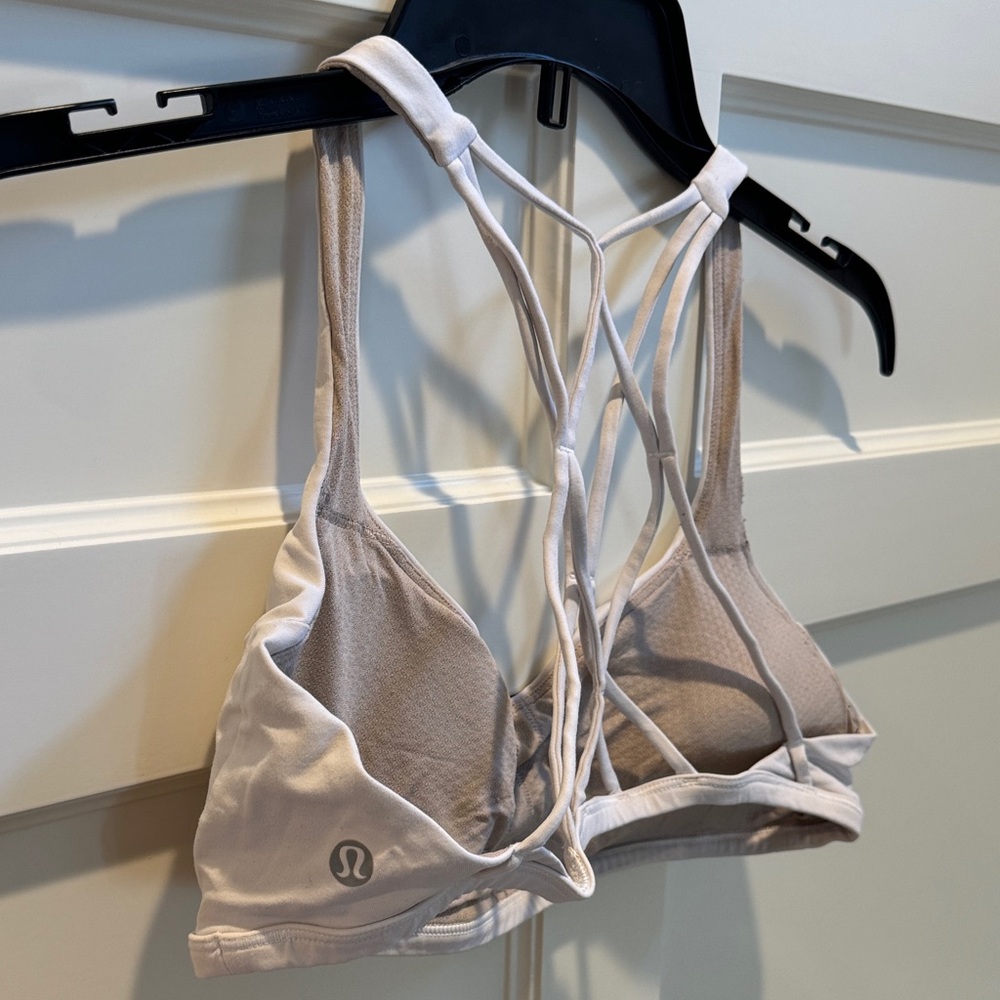 lululemon athletica White Strappy Light-Support Sports Bra
